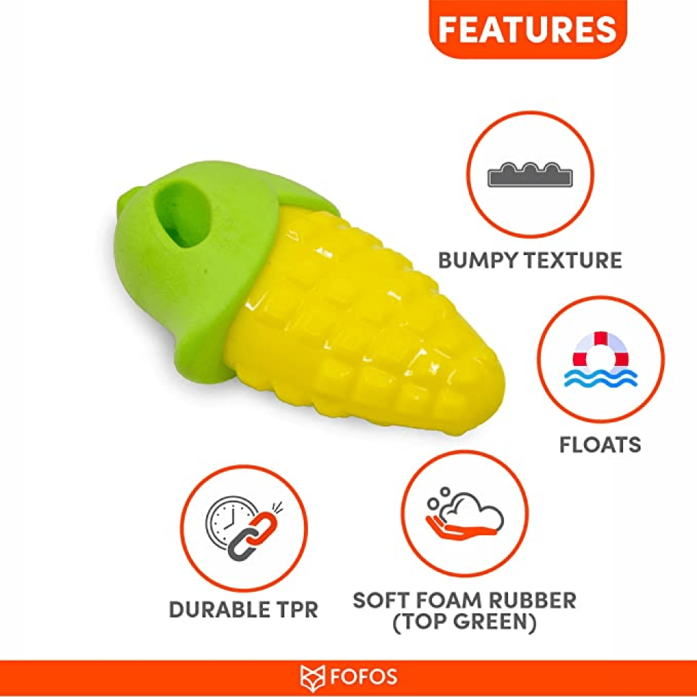 Barkbutler x Fofos Vegi Bites Corn Squeaky Toy for Dogs image 4