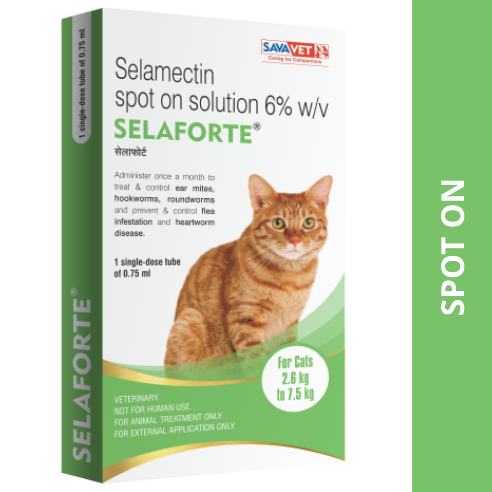 Savavet Selaforte (Selamectin) Tick and Flea Control Spot On for Cats image 1