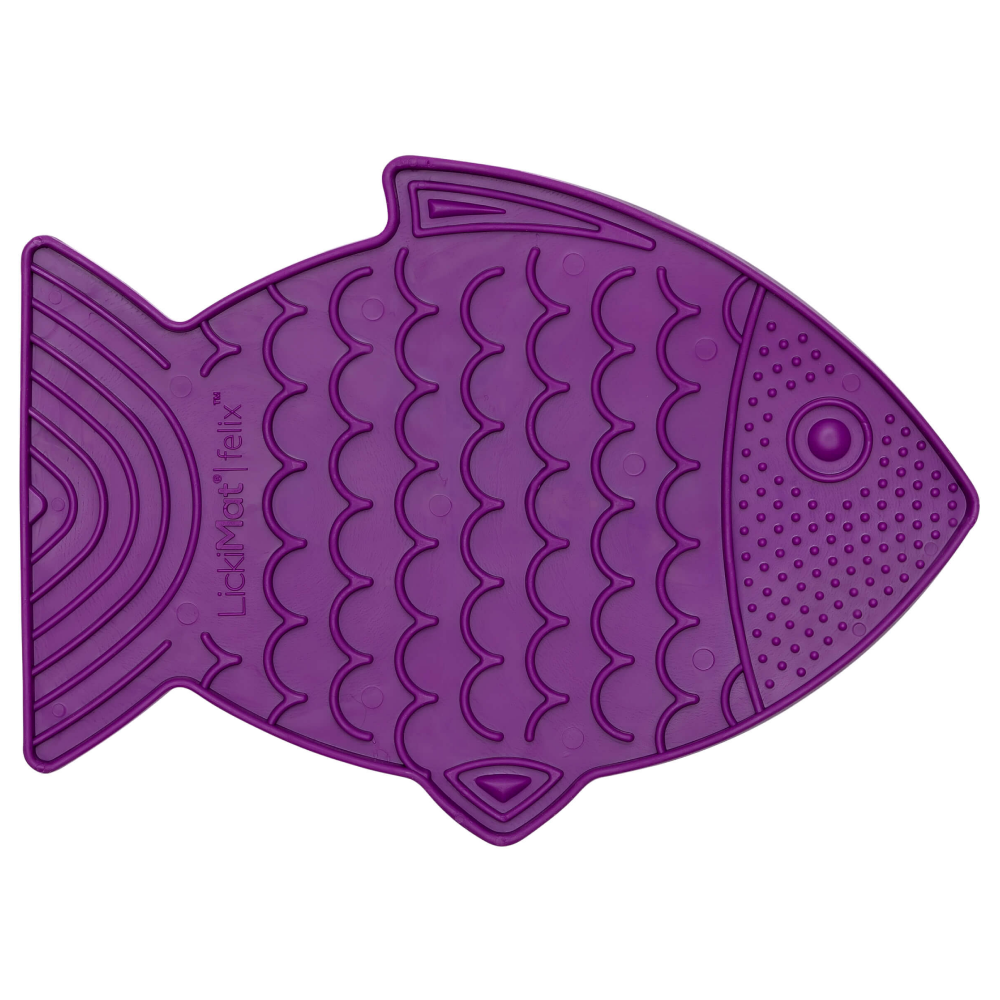 LickiMat Felix Slow Feeder for Cats (Purple) image 2