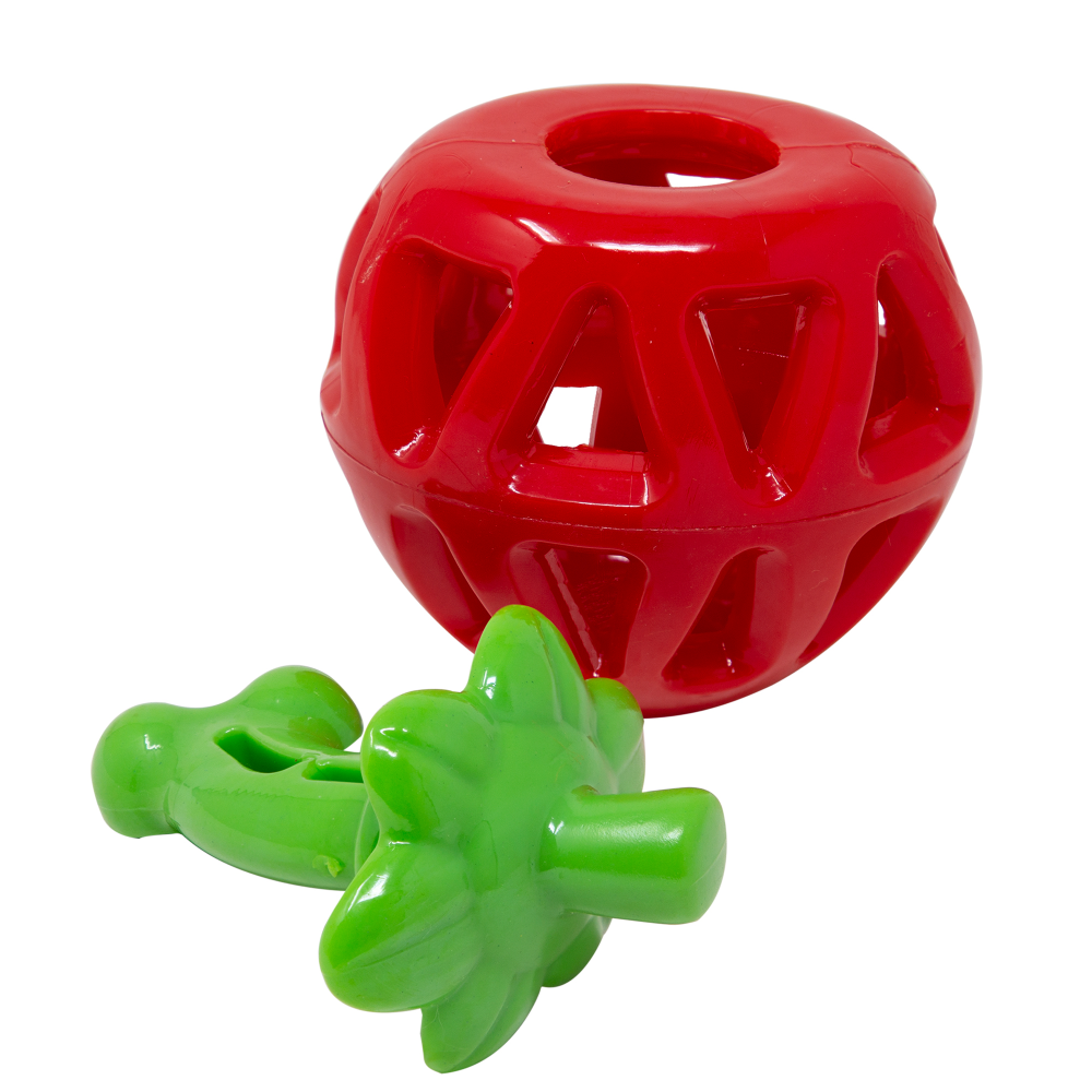 Barkbutler x Fofos Fruity Bites Treat Dispensing Strawberry Toy for Dogs image 6