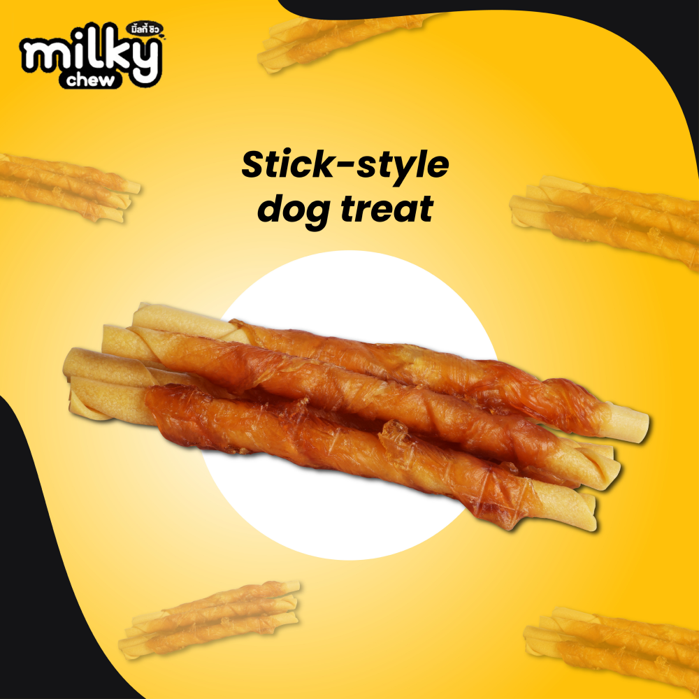 Dogaholic Milky Chew Cheese Chicken Stick Style Dog Treats image 5