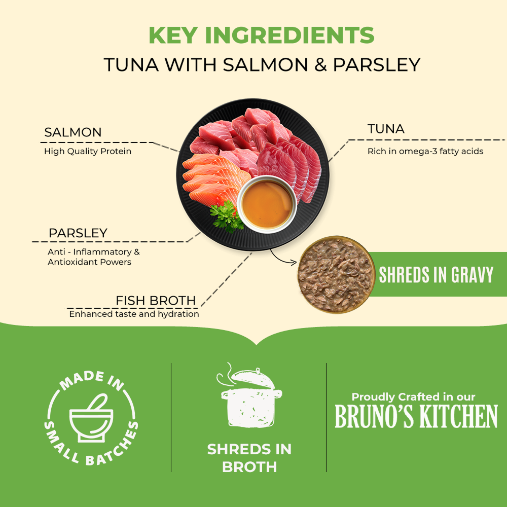 Bruno's Wild Essentials Tuna with Salmon & Parsely Cat Wet Food image 3