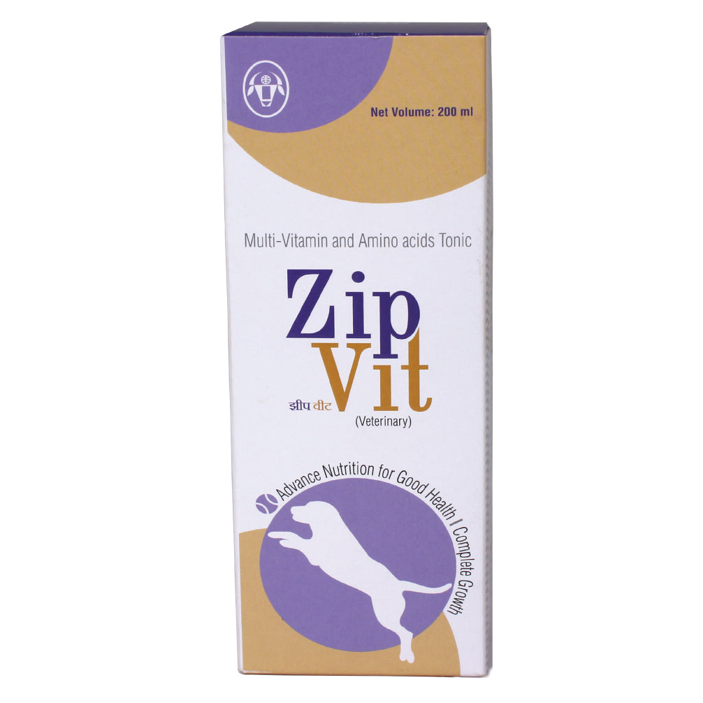 Intas Zipvit Multi Vitamin Supplement for Dogs and Cats  (200ml) image 5