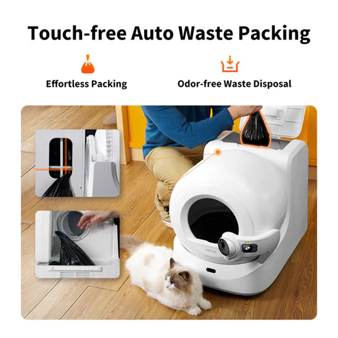 Petkit Purobot Ultra Automatic Self Cleaning Litter Box for Cats (White) image 4