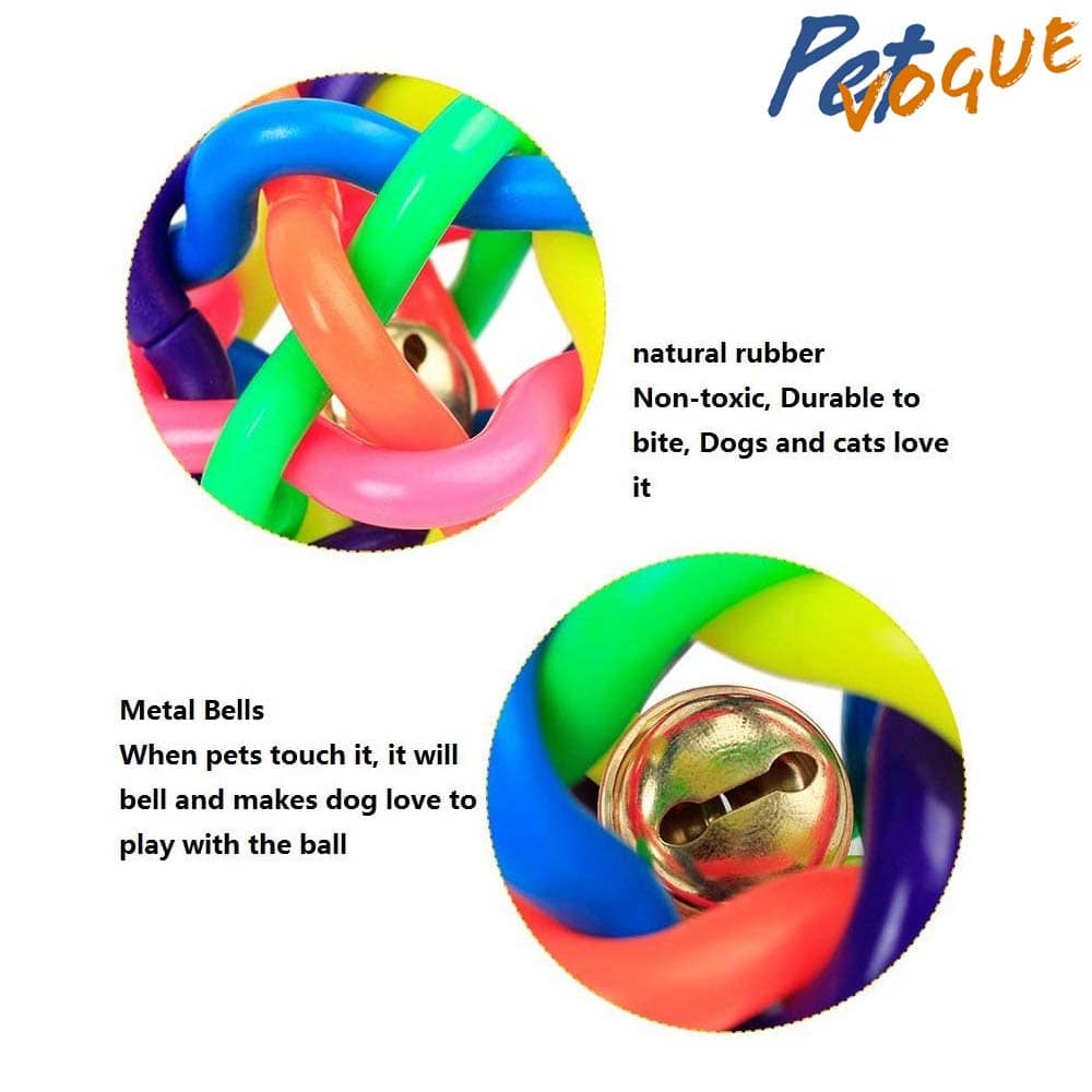 Pet Vogue Bouncy Rubber Ball for Dogs & Cats | For Medium Chewers image 4