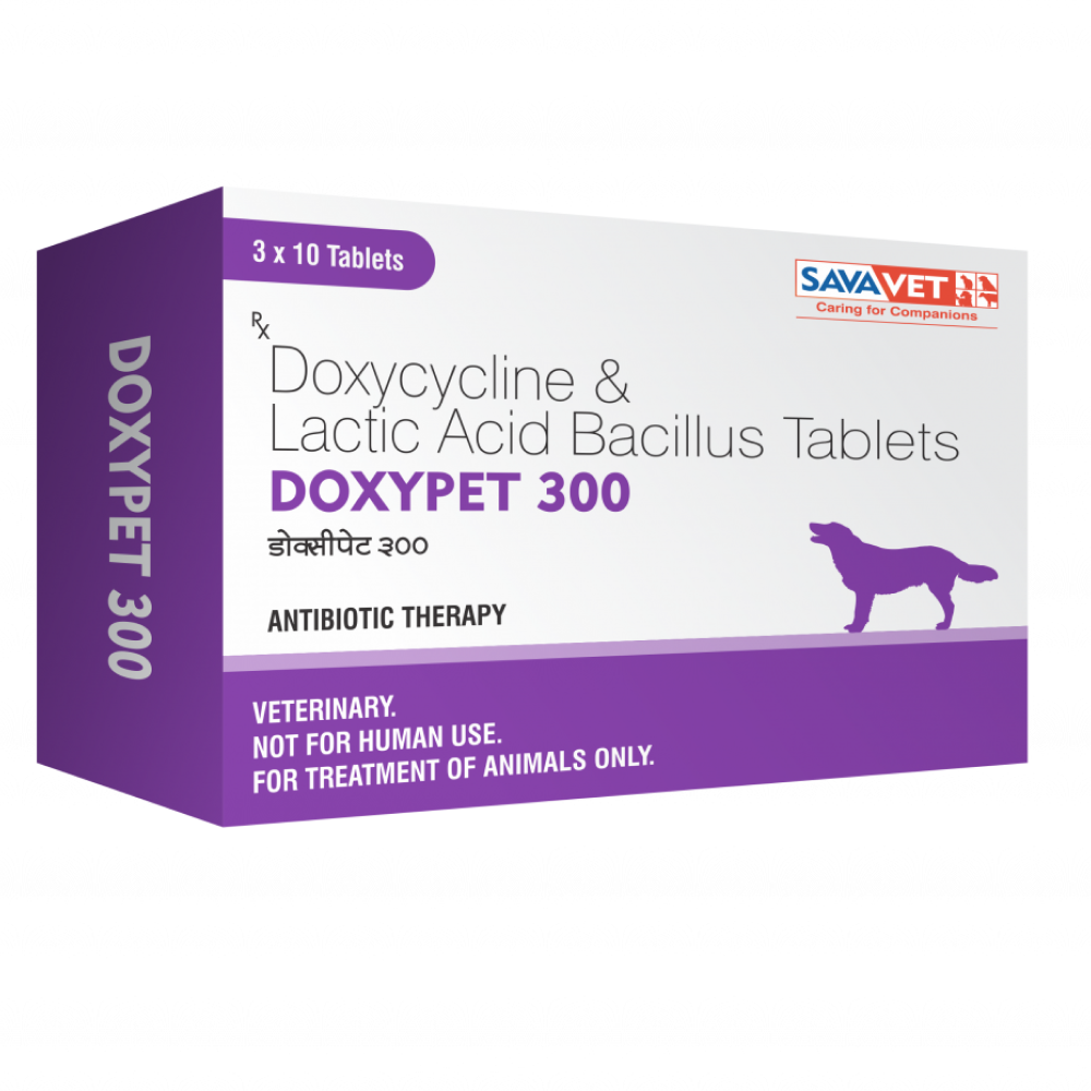Savavet Doxypet (Doxycycline) Tablet for Dogs and Cats (pack of 10 tablets) image 4