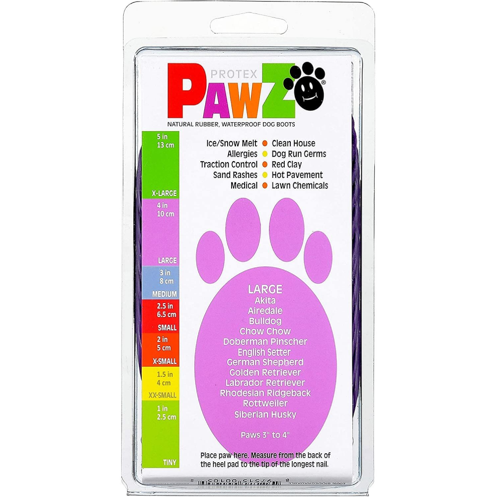 Protex PawZ Disposable and Reusable Boots for Dogs (Purple) image 3