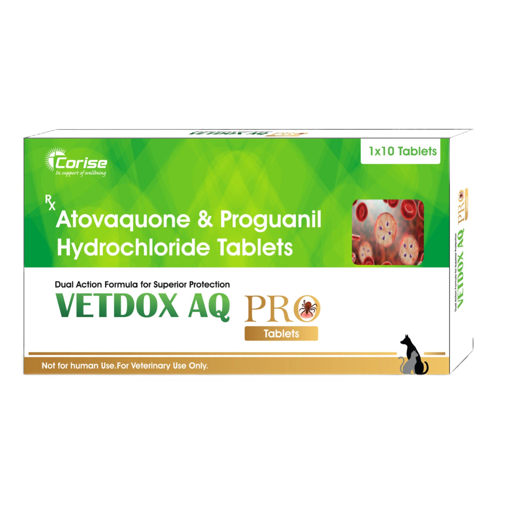 Corise Vetdox AQ Pro Tablet (Atovaquone & Proguanil Hydrochloride) for Dogs and Cats