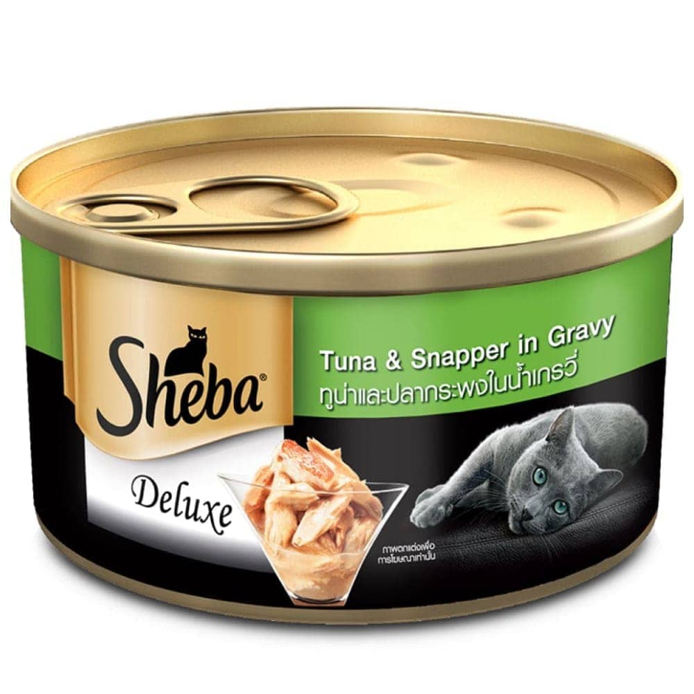 Sheba Complete Nutrition Tuna White Meat & Snapper In Gravy Cat Wet Food and Salmon Flavour Irresistible Cat Dry Food Combo image 2