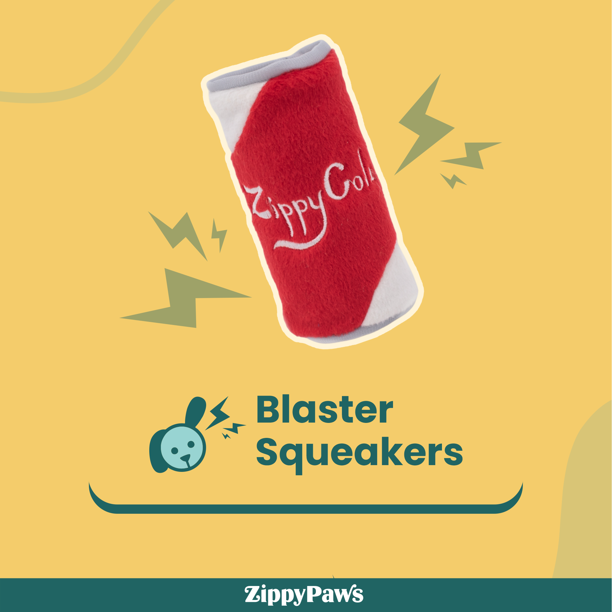 Zippy Paws Squeakie Can Zippy Cola Plush Toy for Dogs image 3