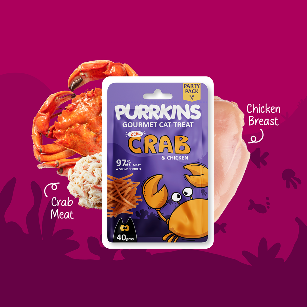 Purrkins Crab & Chicken Soft Jerky Cat Treats image 8