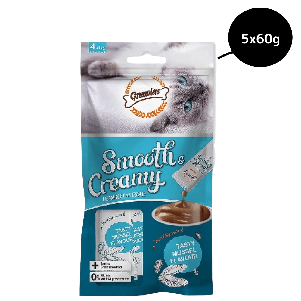 Gnawlers Mussel Flavour Creamy Cat Treats image 4