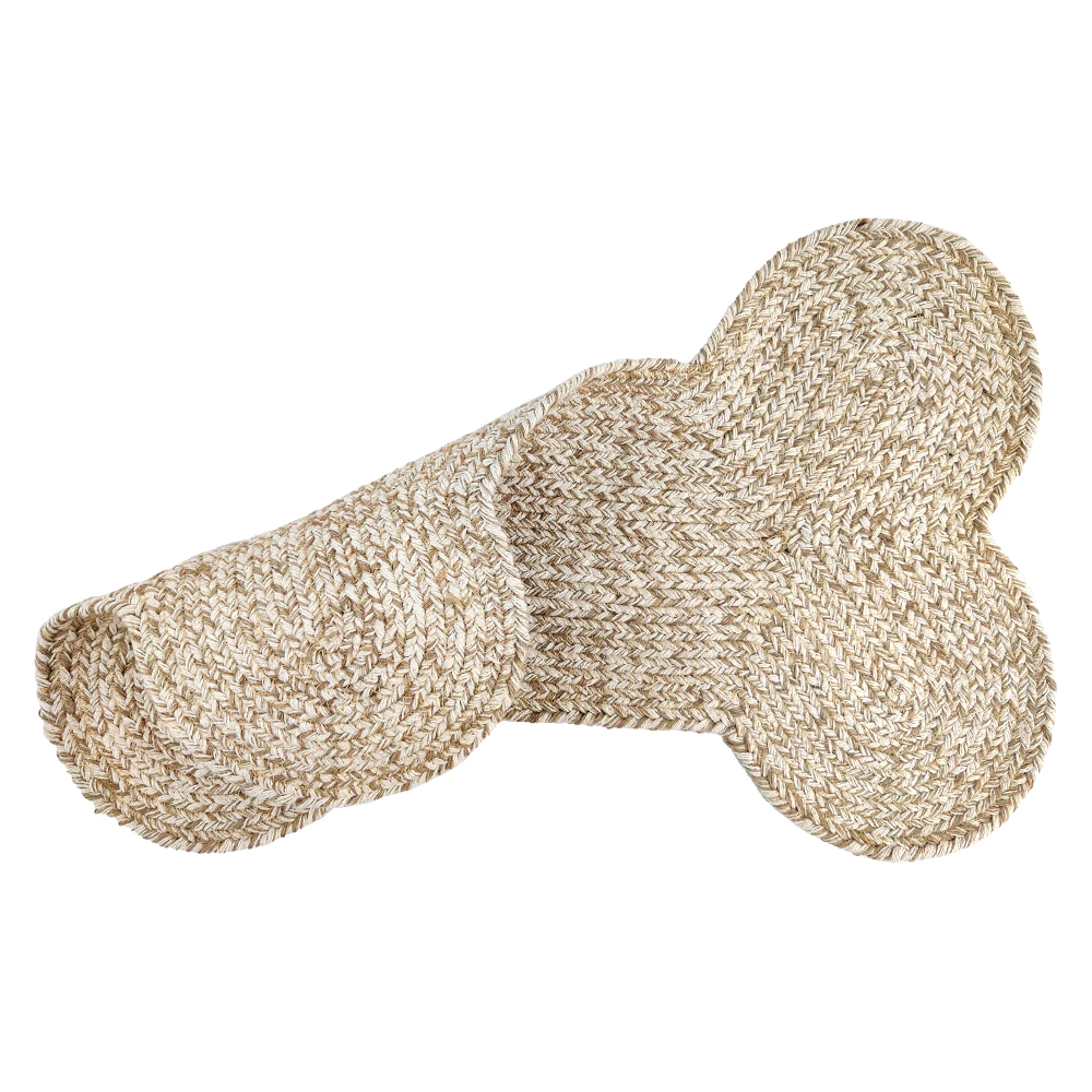 Pawpourri Bone Shaped Jute Mat for Dogs and Cats (Beige) image 2