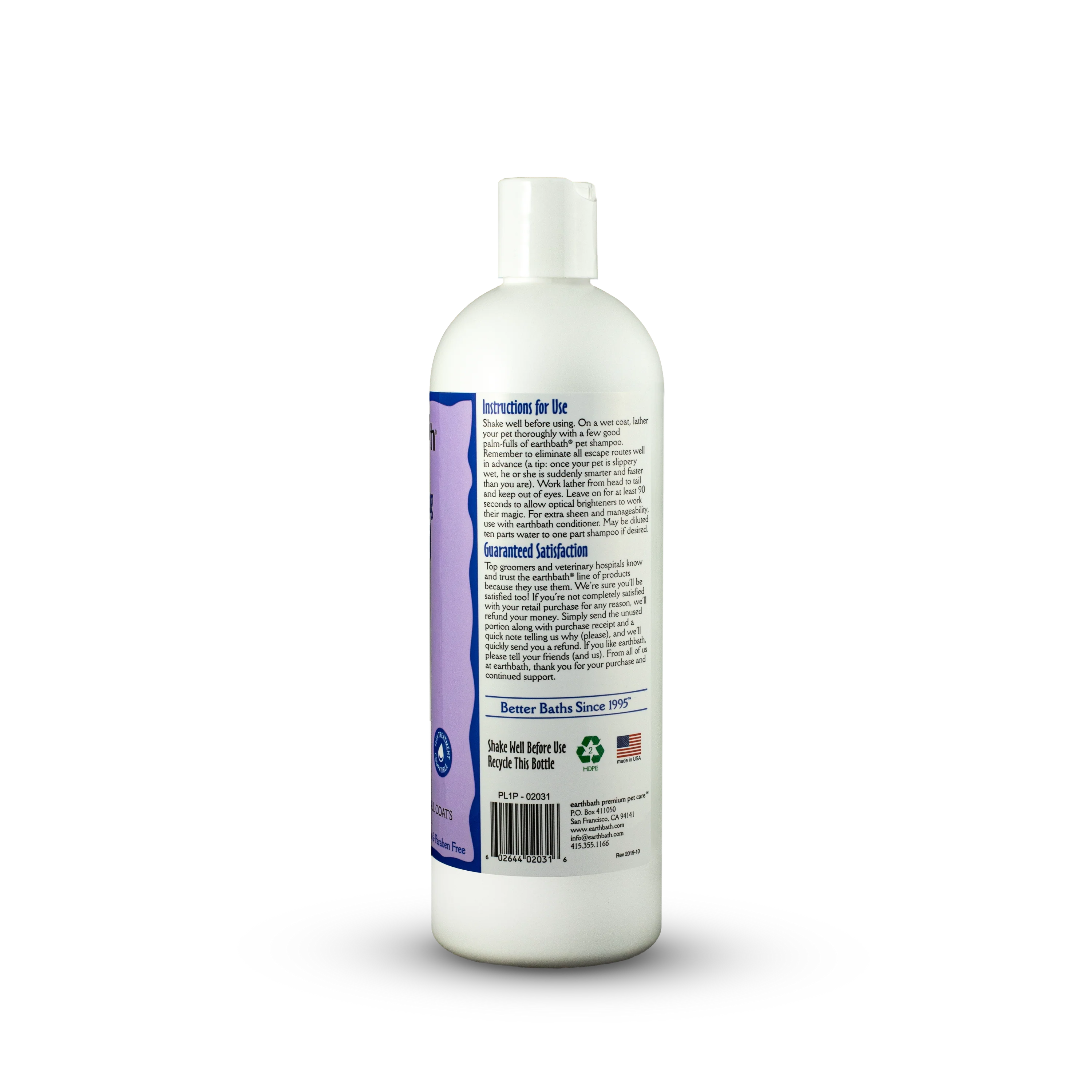 EarthBath Lavender Coat Brightening Shampoo for Dogs and Cats image 5