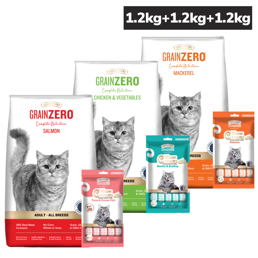 Signature Salmon, Chicken, Vegetable, Mackerel Combo Dry Food Cat