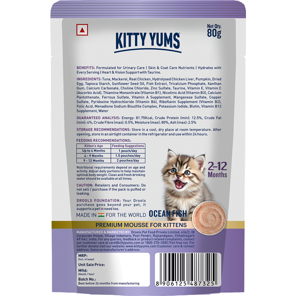 Kitty Yum Ocean Fish Mousse Kitten Cat Wet Food image 10