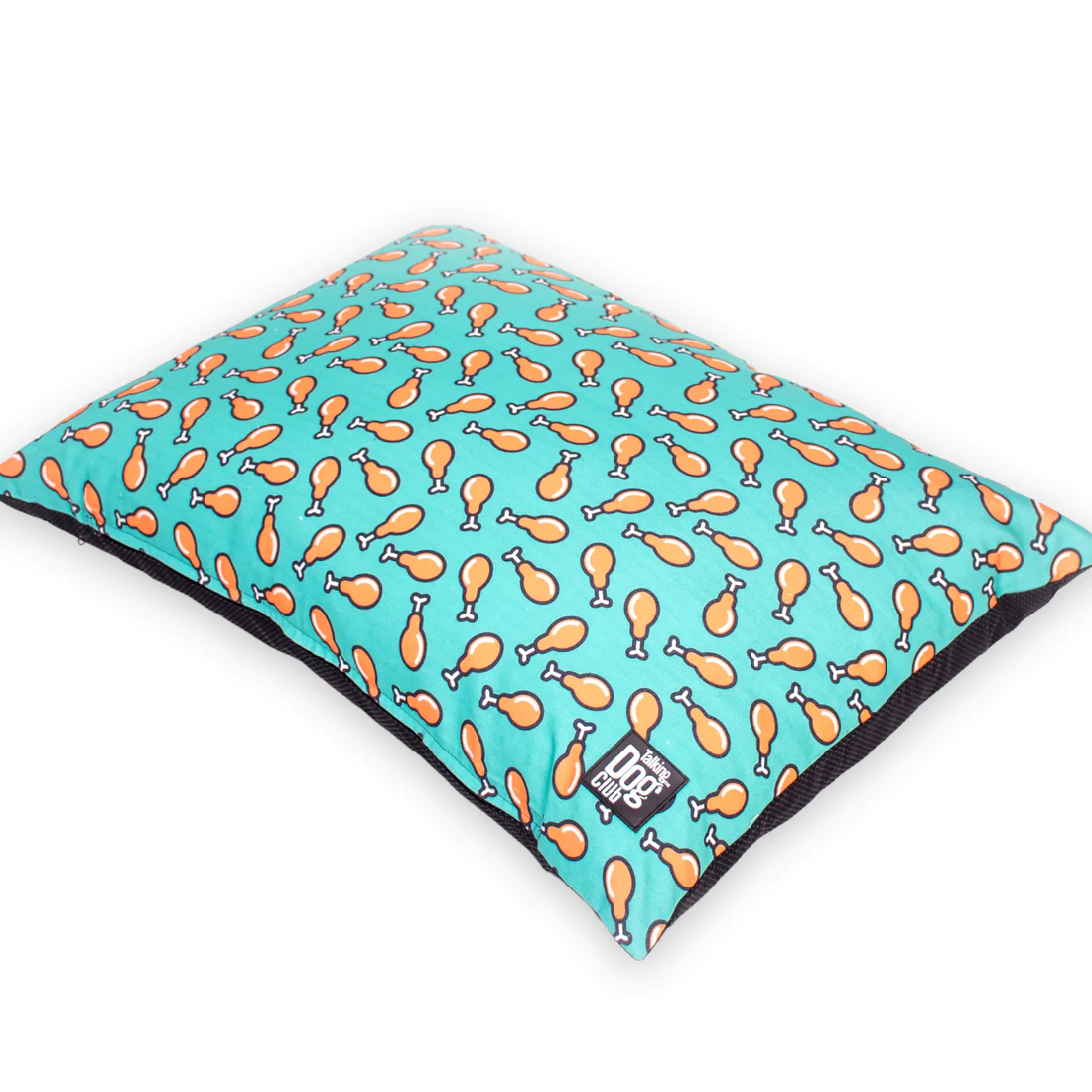 Talking Dog Club Love them Chicken Legs Pillow Bed for Dogs and Cats (Green) image 4