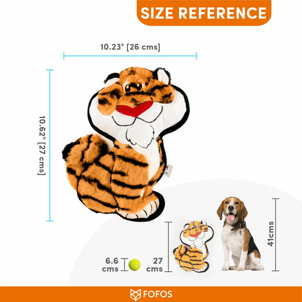 Barkbutler x Fofos Safari Line Tiger Plush Toy for Dogs image 2