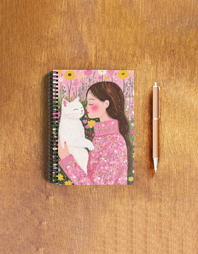 EverythingBoho Cat Mom A5 Notebook image 1