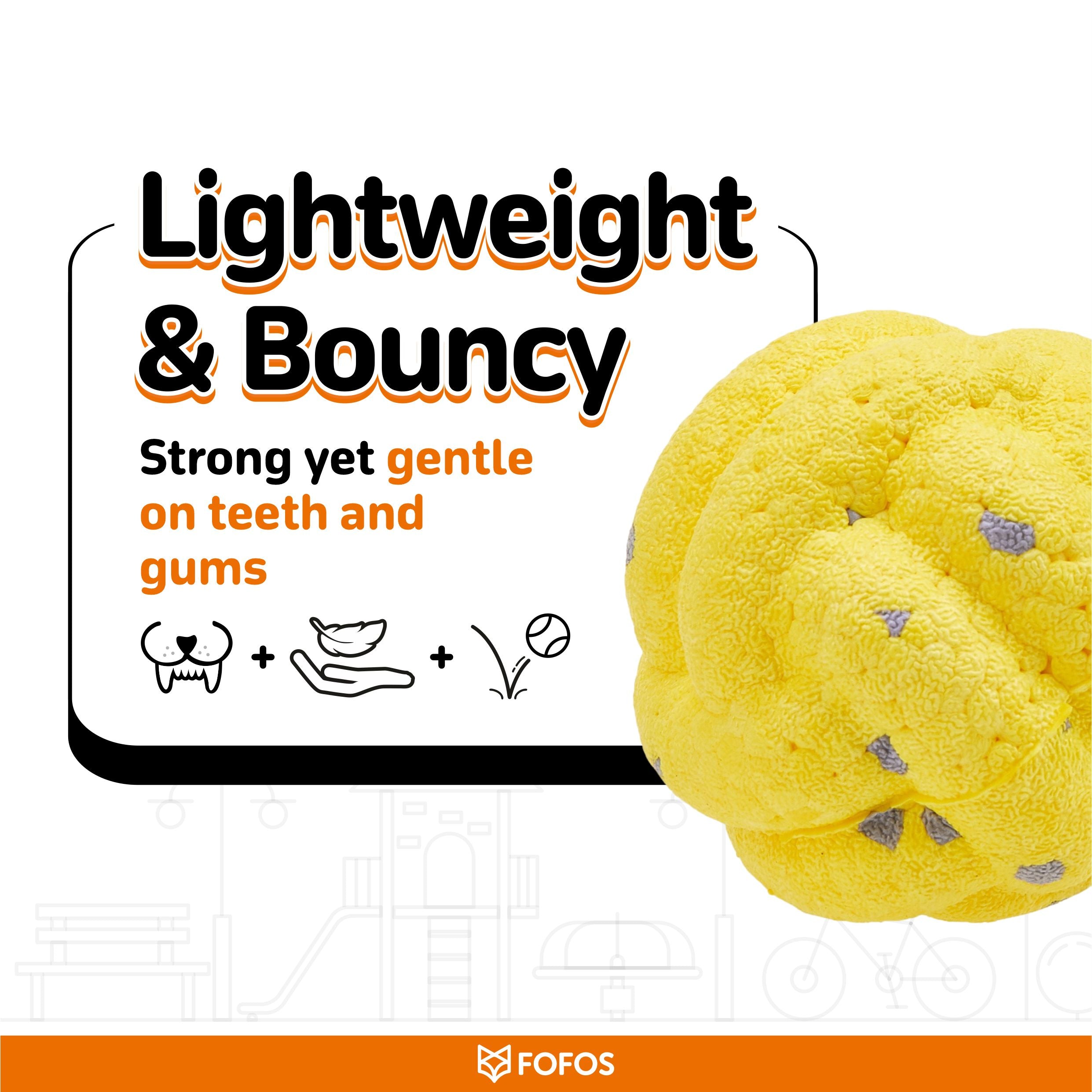 Fofos Cross Ball Super Bounce Toy for Dogs image 4