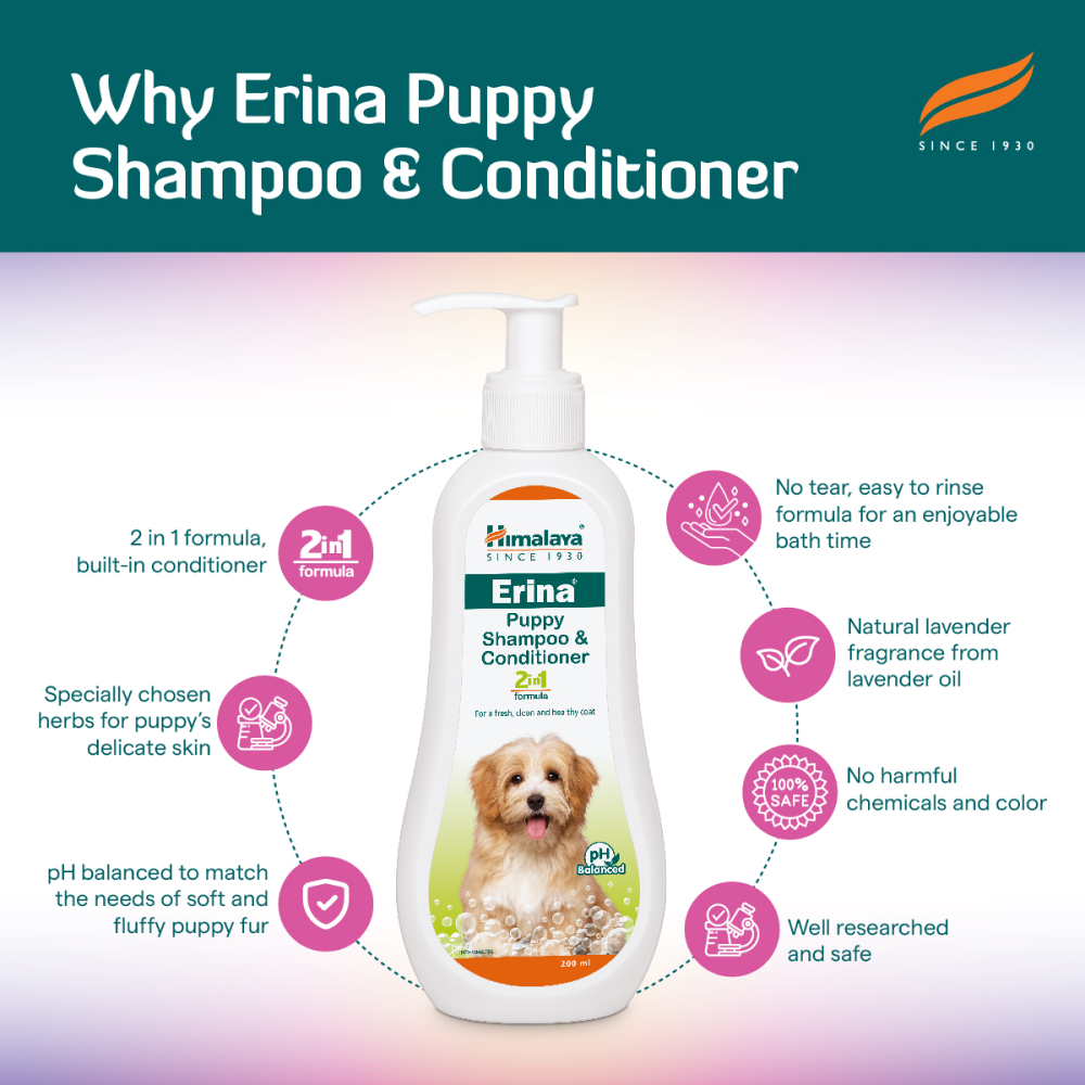 Himalaya Erina Shampoo & Conditioner for Puppies image 6