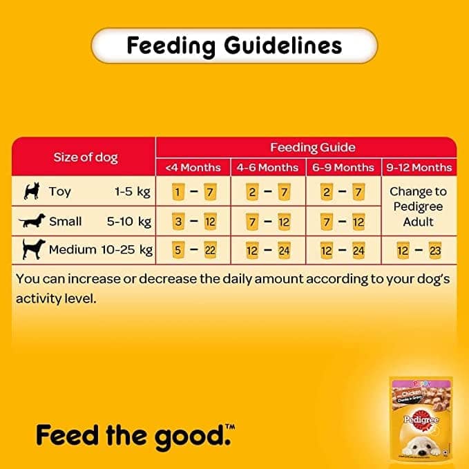 Pedigree Chicken and Milk Dry and Chicken Chunks in Gravy Wet Puppy Food Combo image 9