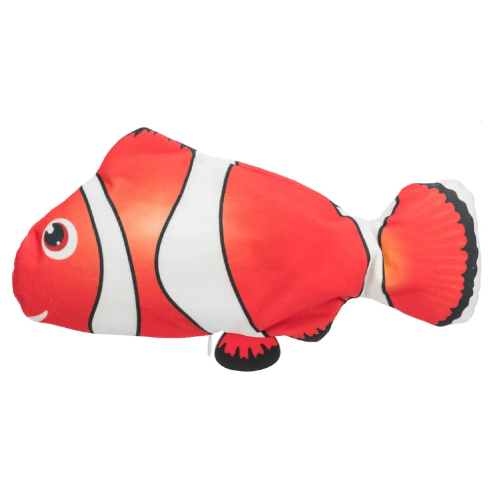 Trixie Wiggly Clown Fish Toy for Cats (Red) image 1