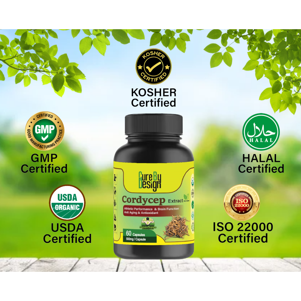 Cure By Design Cordycep Mushroom Capsules for Dogs and Cats image 4