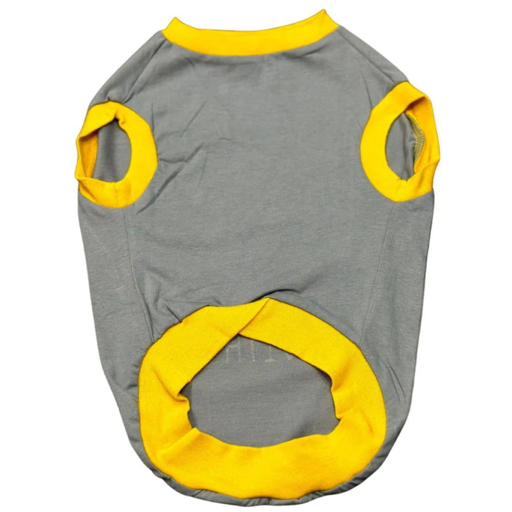 Pet Set Go Single Taken In Relationship Sleeveless Tshirt for Dogs (Grey) image 7
