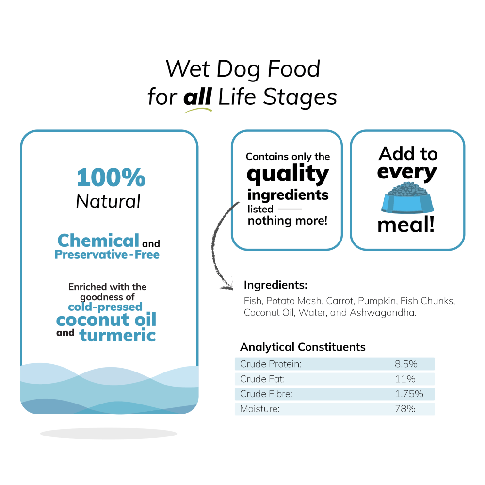 Fidele Plus Fresh Fish with Vegetables Dog Wet Food image 4