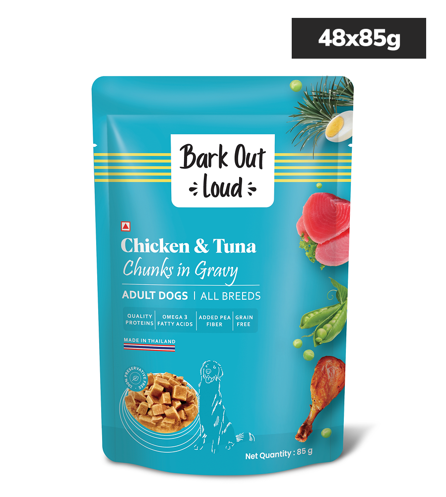 Bark Out Loud Chicken & Tuna Chunks Gravy Adult Dog Wet Food image 7