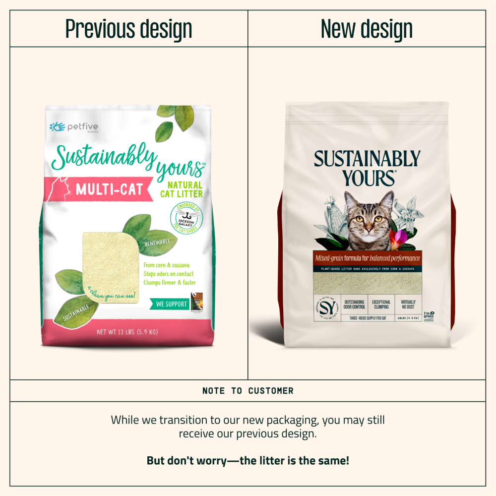 Sustainably Yours Multi Cat Unscented Mixed Granules Cat Litter image 4