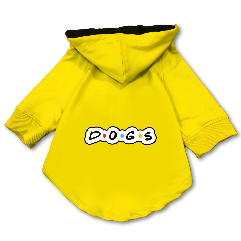 Pawsindia D.O.G.S Hoodie for Dogs (Yellow) image 3