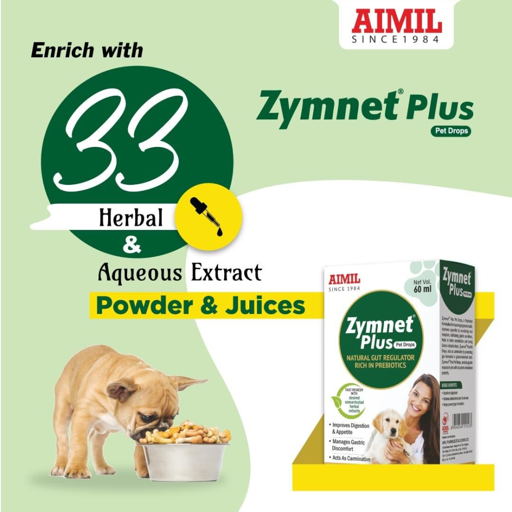 Aimil Zymnet Plus Drops for Dogs and Cats image 2