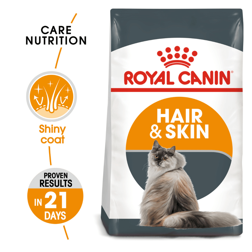 Royal Canin Hair & Skin Care and Hairball Care Adult Cat Dry Food Combo image 2