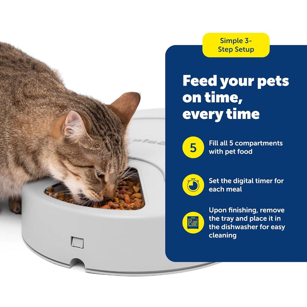 PetSafe 5 Meal Automatic Pet Feeder for Dogs and Cats image 7