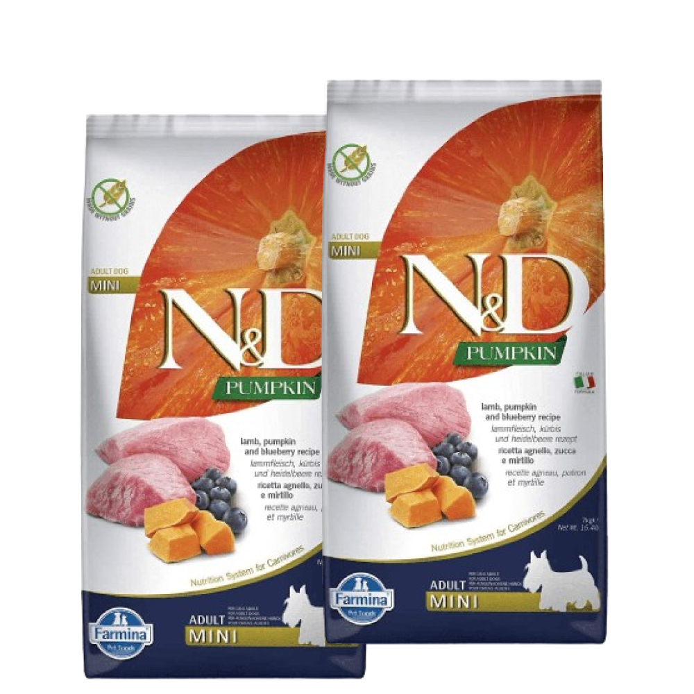 Farmina N&D Pumpkin Lamb & Blueberry Grain Free Adult Mini Dog Dry Food image 9