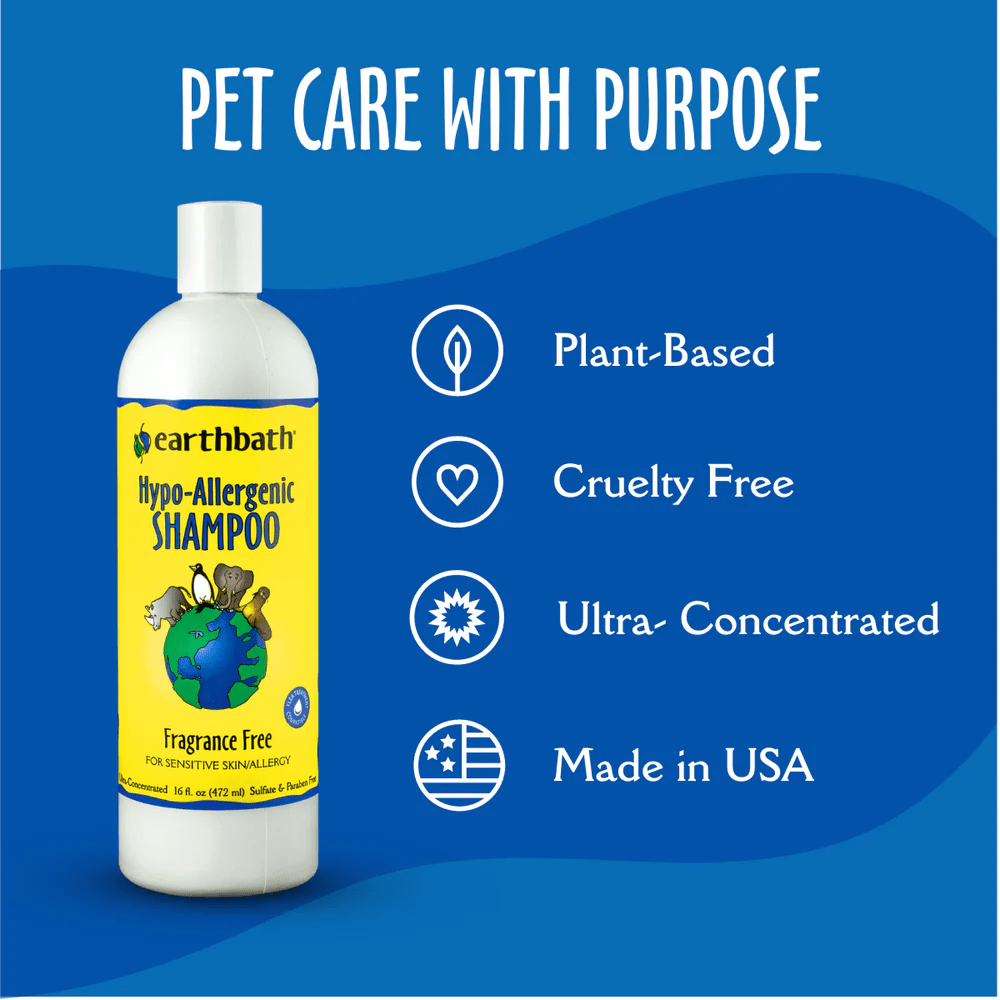 EarthBath Hypo Allergenic Fragrance Free Shampoo for Dogs and Cats image 4