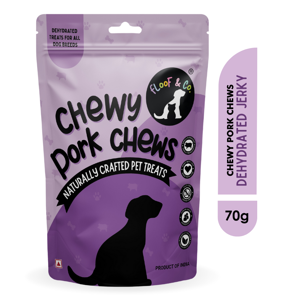 Floof & Co Chewy Pork Chew Jerky Dog Treats image 6