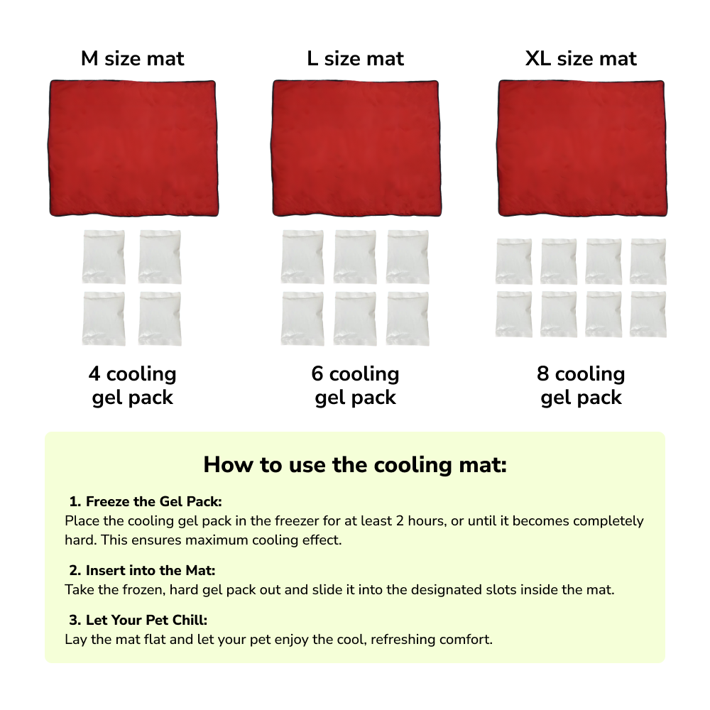 Skatrs Cooling Mat for Dogs (Red) image 4