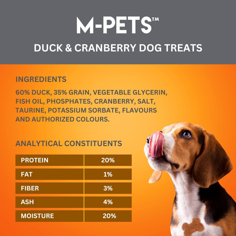 M PETS  Duck & Cranberry Treats for Dogs image 3