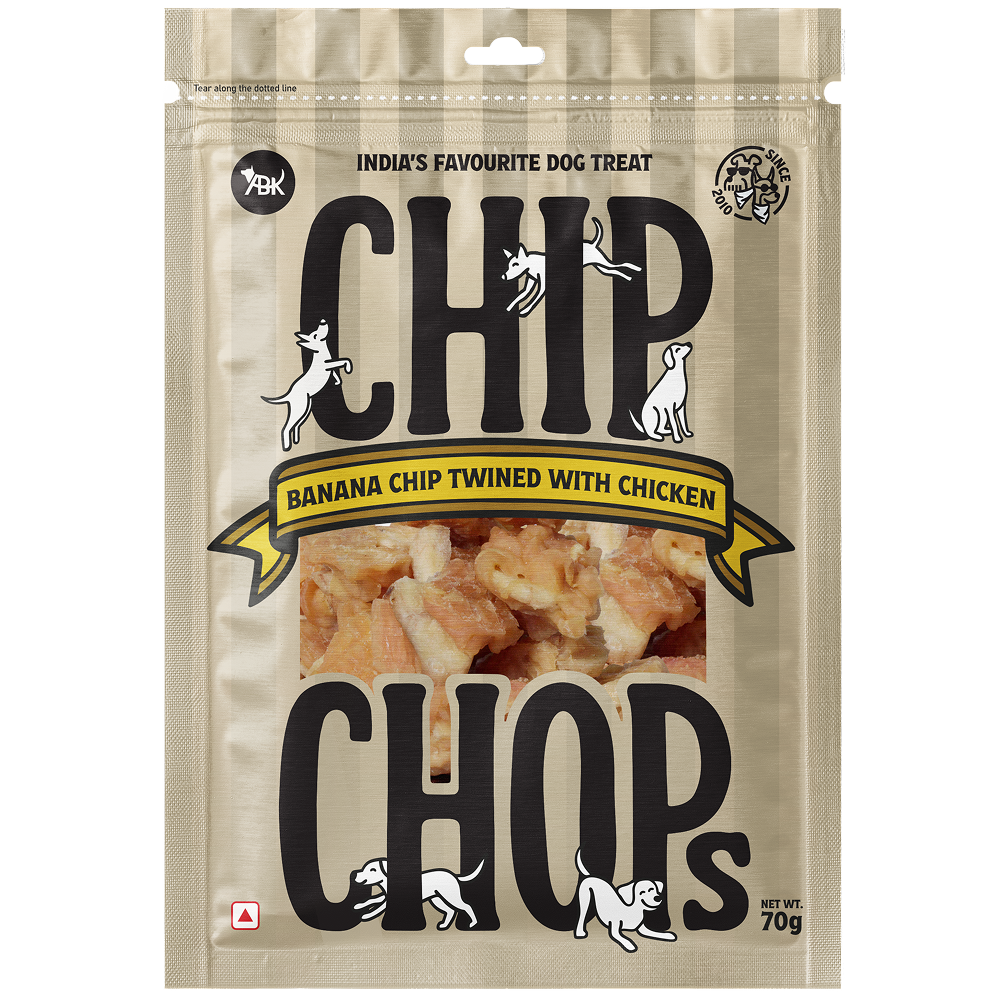 Chip Chops Banana with Chicken Chips Dog Treats