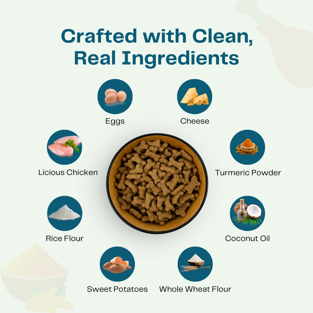 Pawfectly Made By Licious Chicken & Cheese Biscuits Dog Treats image 2
