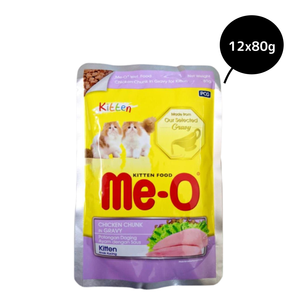 Me O Chicken Chunks in Gravy kitten Wet Food image 2