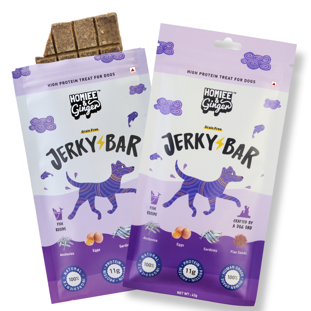 Homiee & Ginger Grain Free Fish Jerky Bar Dog Treats image 9