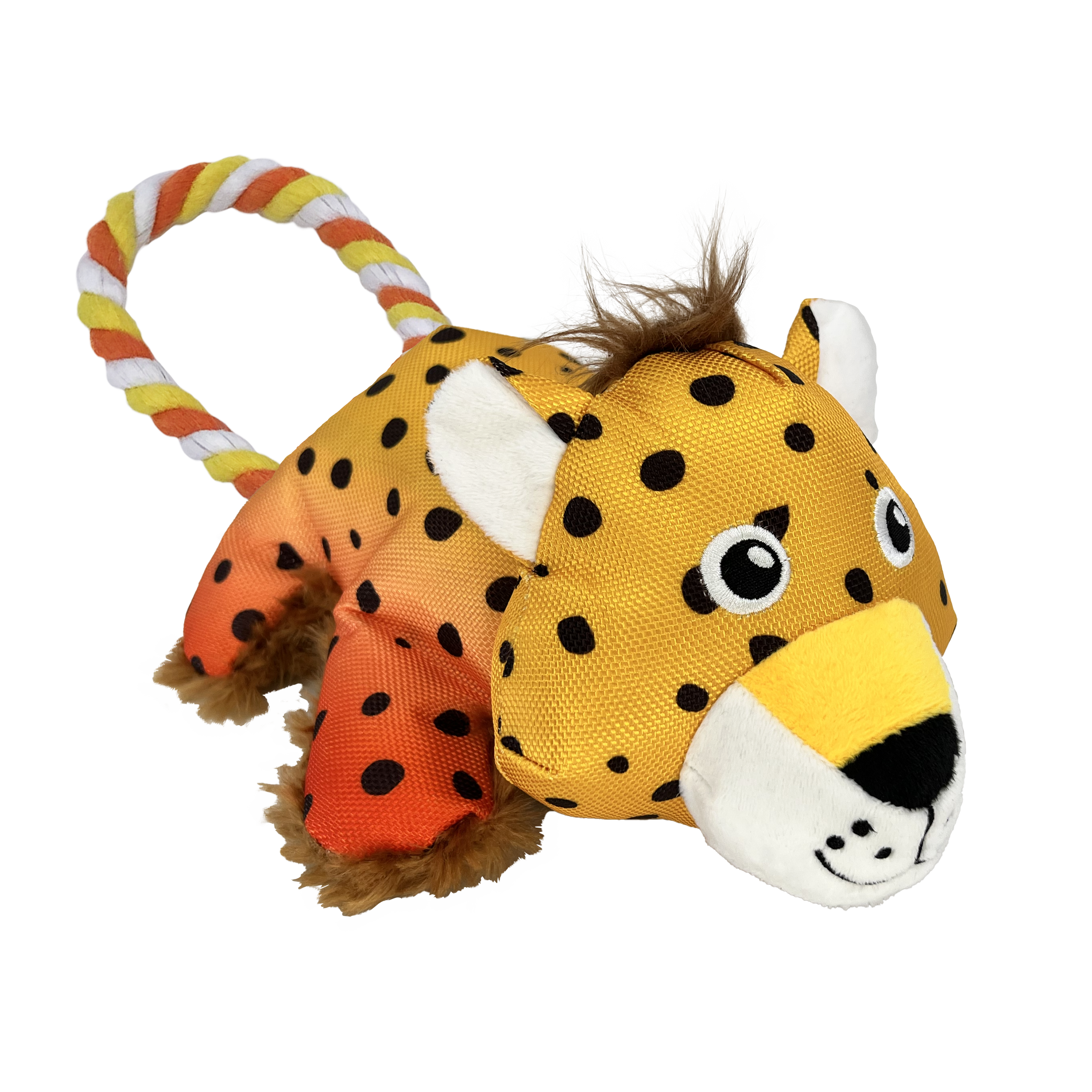 Kong Cozie Tuggz Cheetah Toy for Dogs (Yellow)