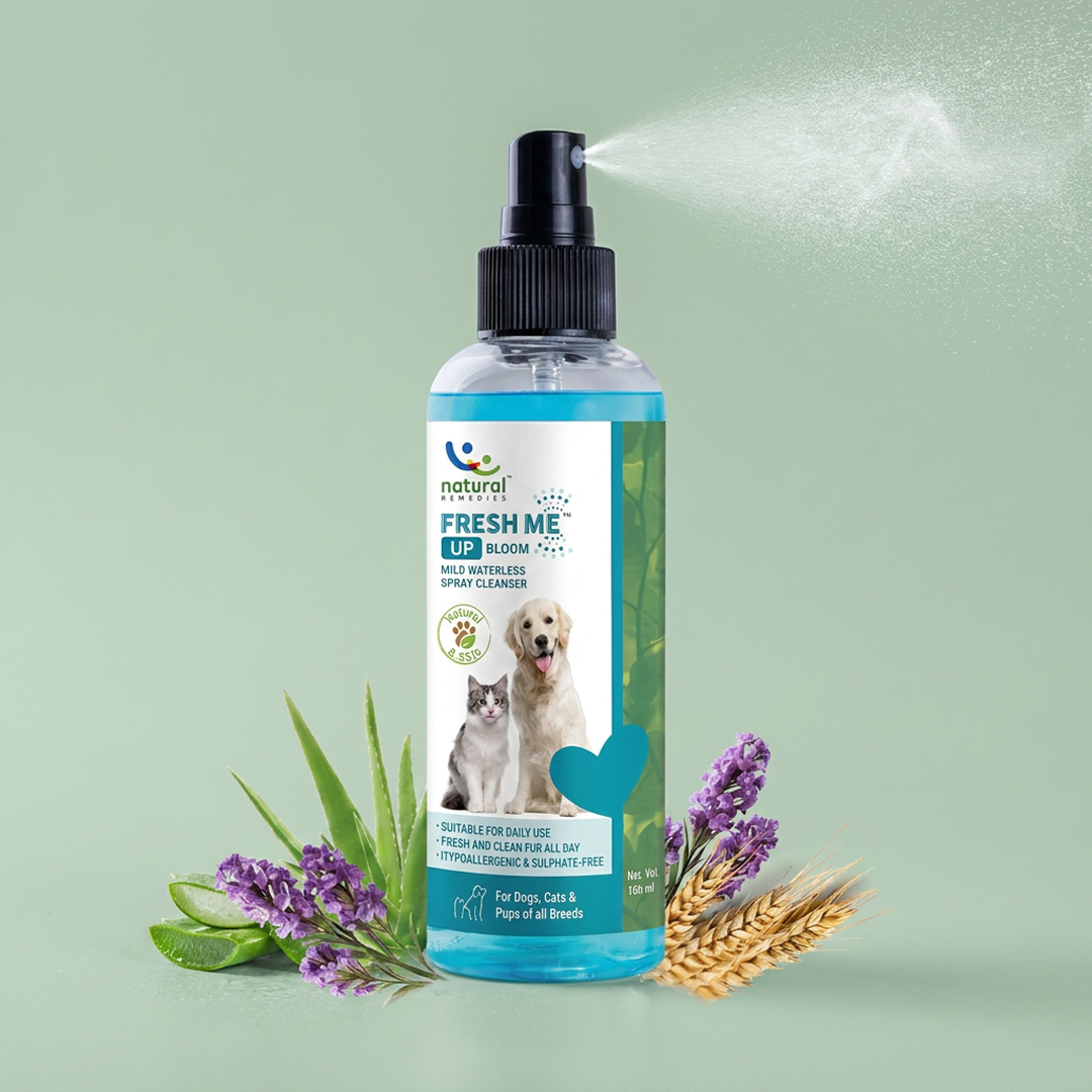 Natural Remedies Fresh Me Up Bloom Dry Shampoo for Dogs and Cats image 2