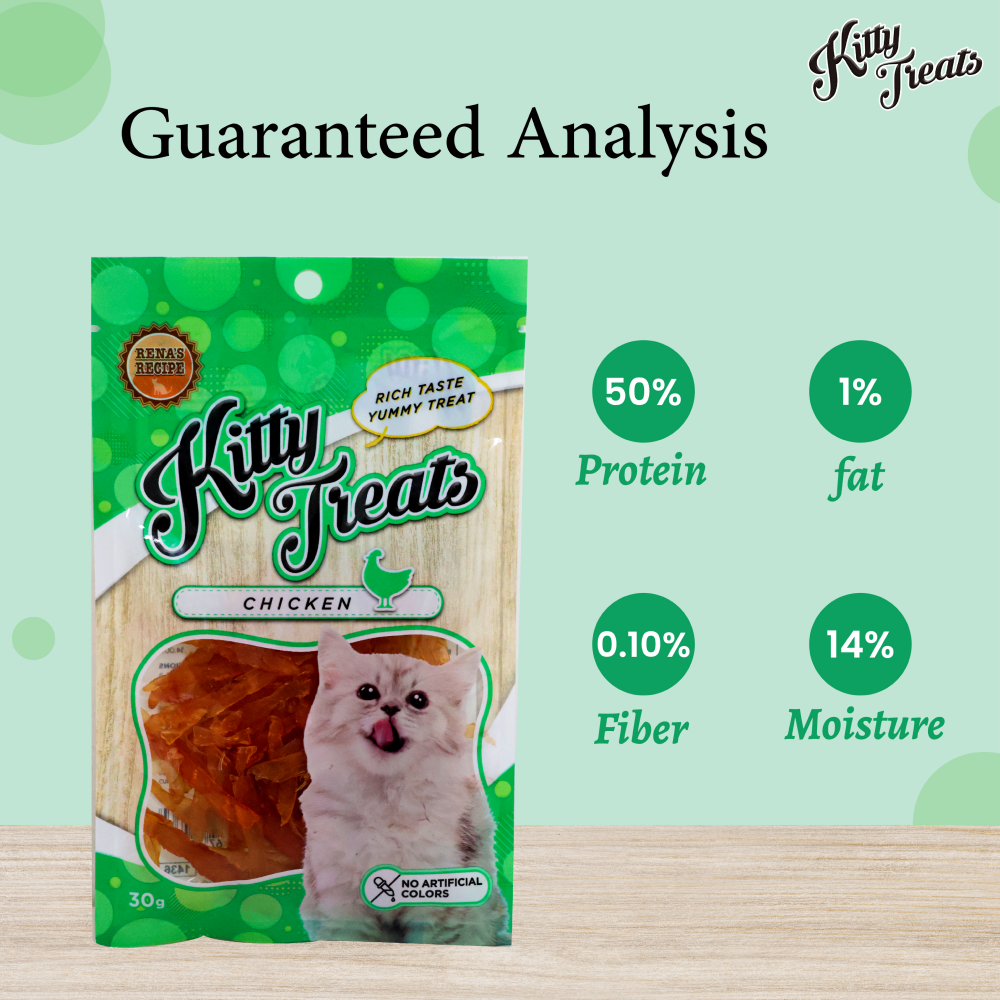 Kitty Treats Soft Chicken Jerky Sliced and Chicken & Tuna Cat Treats Combo image 4