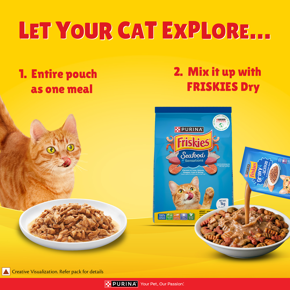 Purina Friskies Gravy licious Ocean Fish Flavour Adult Cat Wet Food image 10