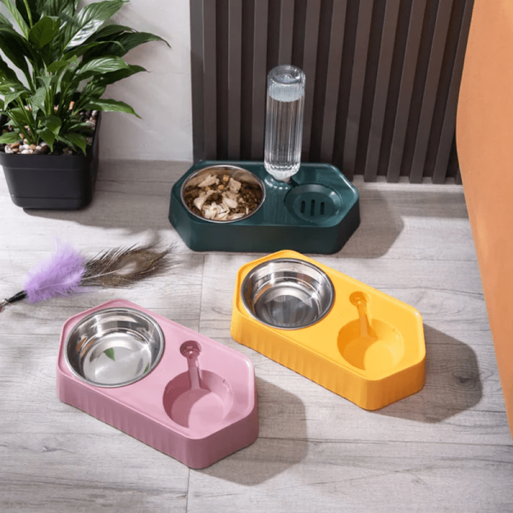 Emily Pets Automatic Water Dispenser Double Bowls for Dogs and Cats (Blue) image 5